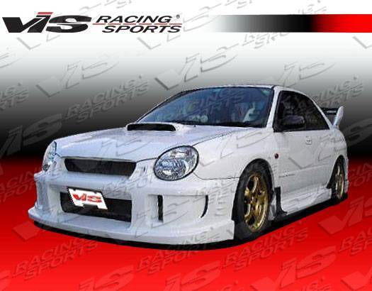 VIS Racing - 2002-2007 Subaru Wrx 4Dr Alfa Side Skirts