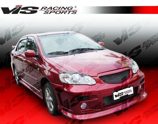 VIS Racing - 2003-2008 Toyota Corolla 4Dr Fuzion Side Skirts