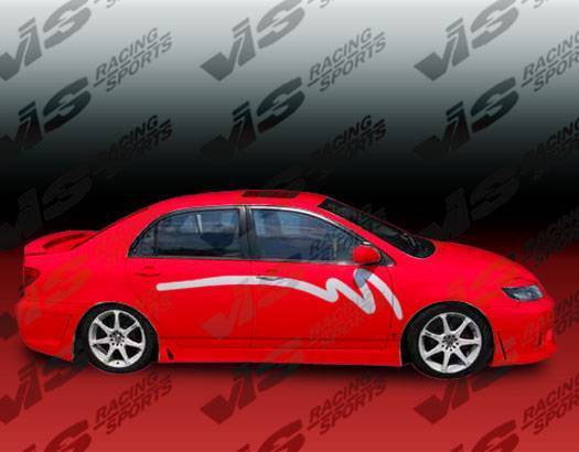 VIS Racing - 2003-2008 Toyota Corolla 4Dr Tsc 3 Side Skirts