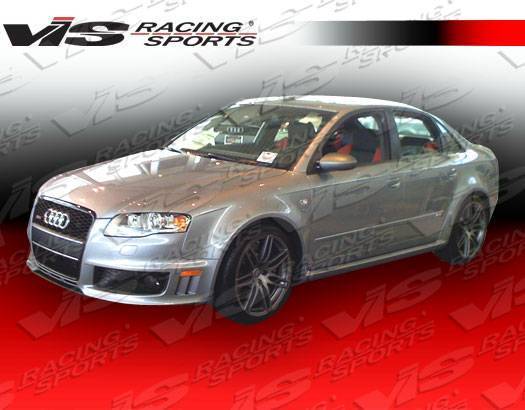 VIS Racing - 2006-2008 Audi A4 4Dr Rs4 Conversion Side Skirts