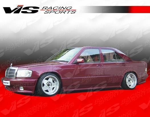 VIS Racing - 1984-1993 Mercedes C- Class W201 4Dr Evo Widebody Side Skirts