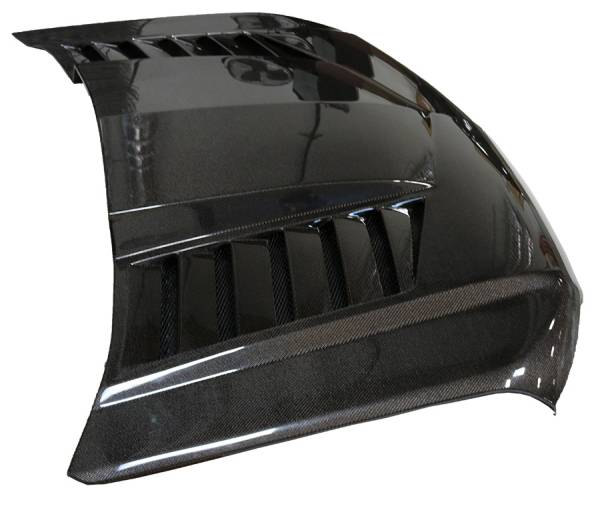 VIS Racing - Carbon Fiber Hood TMS Style for Chevrolet Silverado 1500 2019-2023