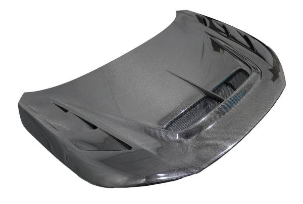VIS Racing - Double Sided Carbon Fiber Hood AS 2 Style for Honda Civic FL5 Type R 2023-2024