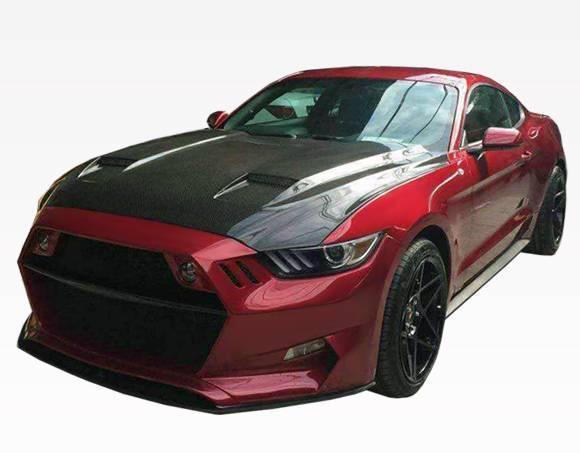 VIS Racing - Carbon Fiber Hood MK7 Style for Ford MUSTANG 2DR 2015-2017