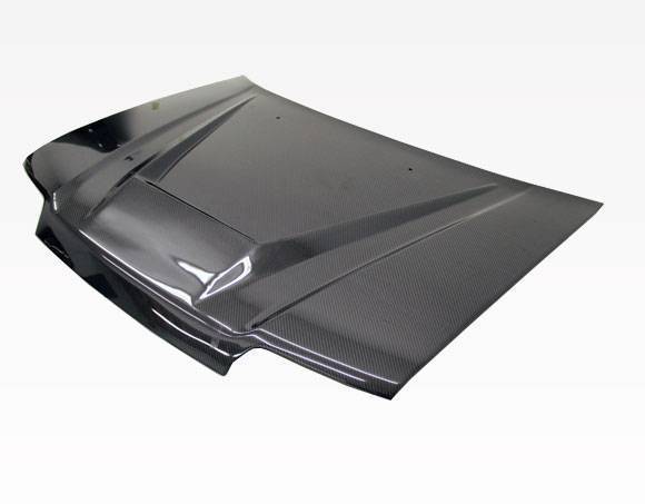 VIS Racing - Carbon Fiber Hood Invader Style for Honda Civic 4DR 1988-1991