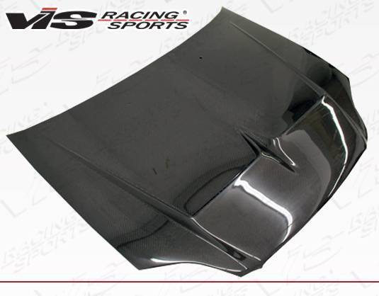 VIS Racing - Carbon Fiber Hood Monster Style for Honda Civic 2DR & 4DR 1999-2000