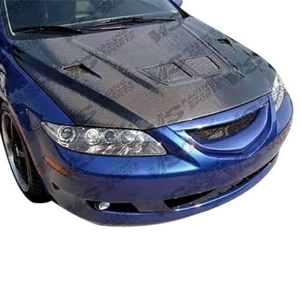 VIS Racing - Carbon Fiber Hood EVO Style for Mazda 6 4DR 2003-2008