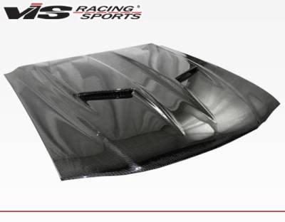 VIS Racing - Carbon Fiber Hood Stalker 2 Style for Ford MUSTANG 2DR 94-98 - Image 3