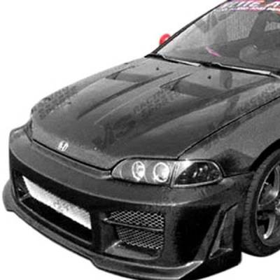 VIS Racing - Carbon Fiber Hood Xtreme GT Style for Honda Civic 2DR & 4DR 1996-1998 - Image 2