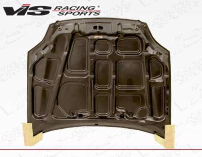 VIS Racing - Carbon Fiber Hood OEM Style for Honda Civic 2DR & 4DR 99-00 - Image 4