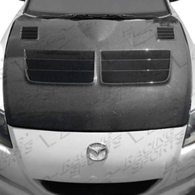 Carbon Fiber Hood Razor Style for Mazda RX8 2DR 2004-2012