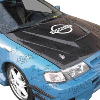 Carbon Fiber Hood Invader Style for Nissan 200SX 2DR 1995-1999