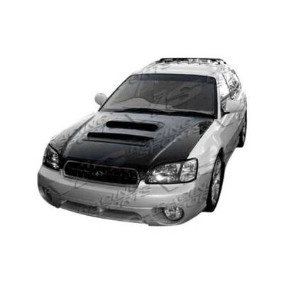 Carbon Fiber Hood V Line Style for Subaru Legacy 4DR 2000-2004