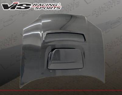 VIS Racing - Carbon Fiber Hood V Line Style for Subaru WRX 4DR 04-05 - Image 4