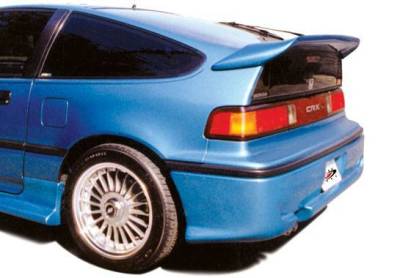 1988-1991 Honda Crx Whaletail Spoiler W/Wiper Hole - No Light