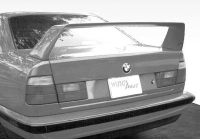 1989-1995 Bmw 5 Series E34 4Dr F40 Style Wing No Light