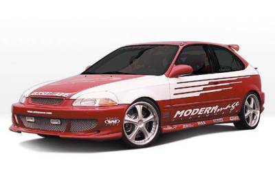 1996-1998 Honda Civic Hb Bigmouth 4Pc Complete Kit