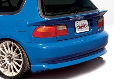 Wings West - 1992-1995 Honda Civic Hb Bigmouth 4Pc Complete Kit W/Racing Series Sides & Rear - Image 3