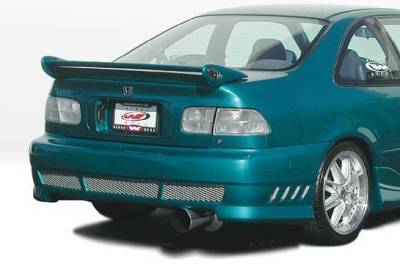 Wings West - 1992-1995 Honda Civic 2Dr Revolver 4Pc Complete Kit W/Tuner 2 Sides & Avenger Rear - Image 3