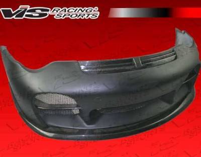 VIS Racing - 2002-2004 Porsche 996 2Dr A Tech Front Bumper With Carbon Lip And Grill - Image 1