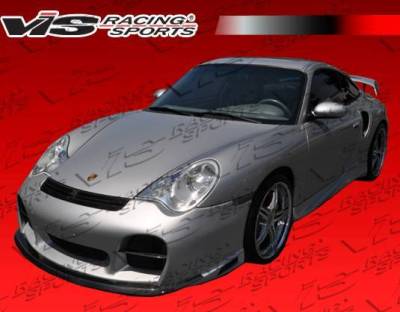 VIS Racing - 2002-2004 Porsche 996 Turbo 2Dr A Tech GT front Bumper with carbon fiber accent. - Image 3