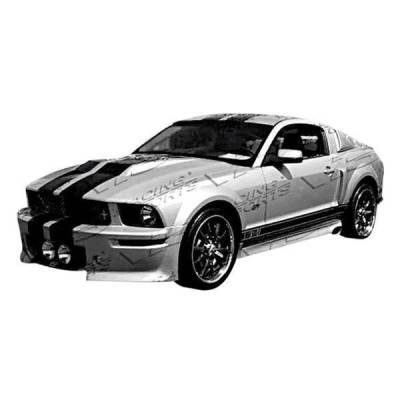 2005-2013 Ford Mustang 2Dr Extreme Side Skirts