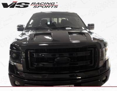 VIS Racing - 2009-2014 Ford F150 Ds FiberGlass Hood - Image 4