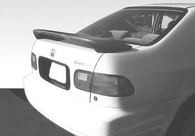 1992-1995 Honda Civic 4Dr Factory Style Wing With Light