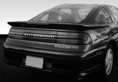 1990-1994 Mitsubishi Eclipse 3Pc Factory Style Wing With Light and Wiper Hole