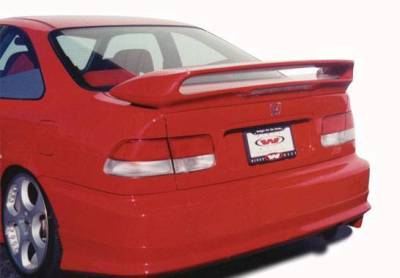 1996-2000 Honda Civic 2Dr Coupe Custom Tunnel Twin Wing With Light