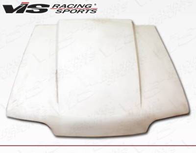 VIS Racing - 1987-1993 Ford Mustang 2Dr Cowl Induction Fiber Glass Hood - Image 2