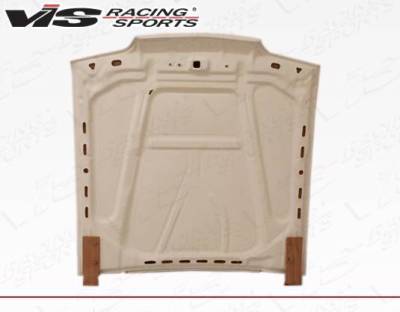 VIS Racing - 1987-1993 Ford Mustang 2Dr Cowl Induction Fiber Glass Hood - Image 3