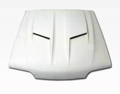 VIS Racing - 1987-1993 Ford Mustang 2Dr Stalker 2 Fiber Glass Hood - Image 3