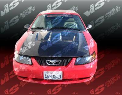 1994-1998 Ford Mustang 2Dr Heat Extractor Fiber Glass Hood