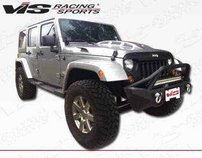 VIS Racing - 1997-2006 Jeep Wrangler Heat Extractor Fiberglass Hood - Image 5