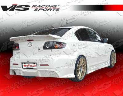 VIS Racing - 2004-2009 Mazda 3 4Dr Wings Rear Bumper - Image 1