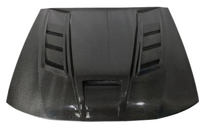 VIS Racing - Carbon Fiber Hood Terminator Style for 1999-2004 Ford Mustang - Image 2