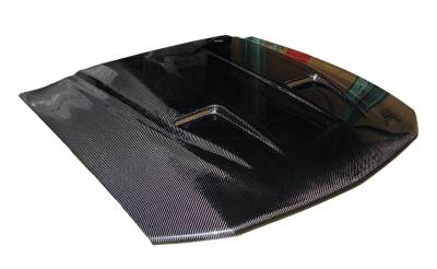 Carbon Fiber Hood Mach 2 Style for Ford MUSTANG 2DR 2005-2009