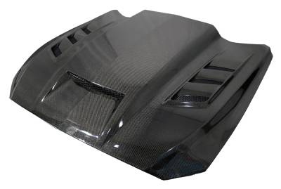 VIS Racing - Double Sided Carbon Fiber Hood Terminator Style for Ford MUSTANG 2DR 2015-2017 - Image 3