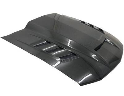 VIS Racing - Double Sided Carbon Fiber Hood Terminator Style for Ford MUSTANG 2DR 2005-2009 - Image 3