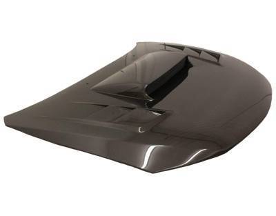 VIS Racing - Carbon Fiber Hood Tracer Style for Subaru WRX Hatchback & 4DR 2008-2014 - Image 2
