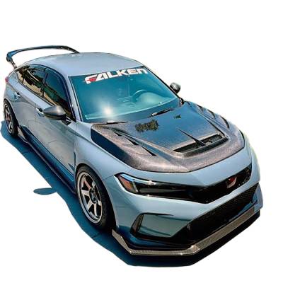 VIS Racing - Double Sided Carbon Fiber Hood AS 2 Style for Honda Civic FL5 Type R 2023-2024 - Image 2