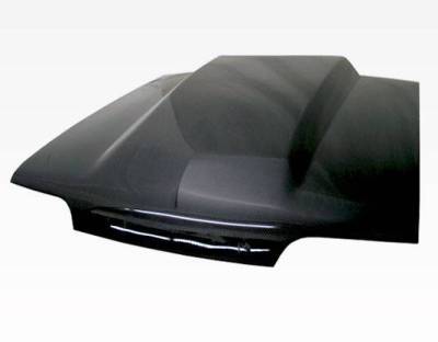 VIS Racing - Carbon Fiber Hood Cowl Induction Style for Ford MUSTANG 2DR 1987-1993 - Image 5