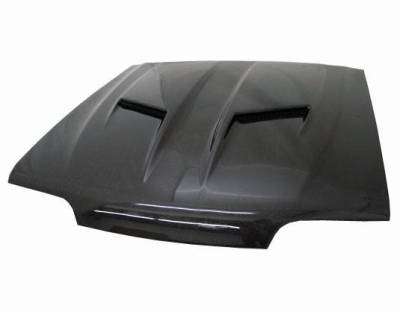 VIS Racing - Carbon Fiber Hood Stalker 2 Style for Ford MUSTANG 2DR 1987-1993 - Image 4