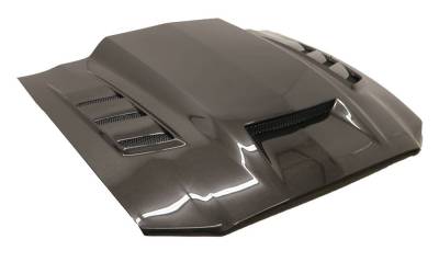 VIS Racing - Carbon Fiber Hood Terminator Style for Ford MUSTANG 2DR 2013-2014 - Image 7