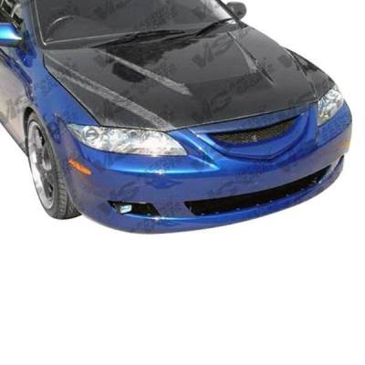 VIS Racing - Carbon Fiber Hood Invader Style for Mazda 6 4DR 2003-2008 - Image 2