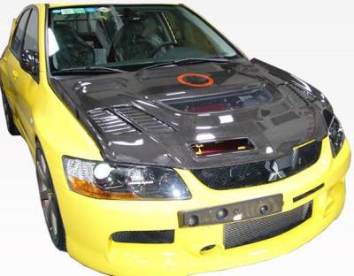 VIS Racing - Carbon Fiber Hood JC Style for Mitsubishi EVO 8 4DR 2003-2005 - Image 9