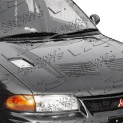 VIS Racing - Carbon Fiber Hood EVO 3 Style for Mitsubishi Mirage 4DR 1993-1996 - Image 2