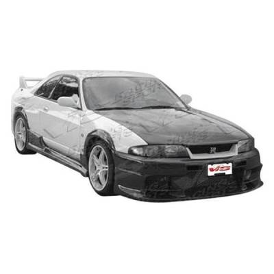 VIS Racing - Carbon Fiber Hood OEM Style for Nissan SKYLINE R33 (GTS) 2DR 1995-1998 - Image 2