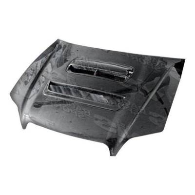 VIS Racing - Carbon Fiber Hood V Line Style for Subaru Legacy 4DR 1995-1999 - Image 5